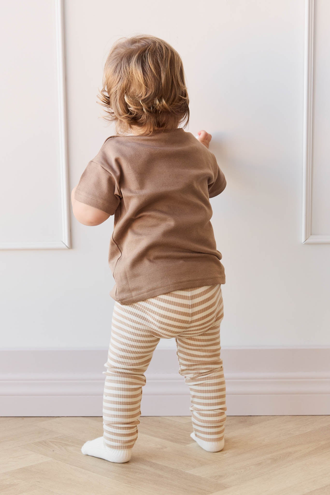 Jamie Kay Organic Cotton Modal Legging - Narrow Stripe Baker/Cloud