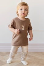 Jamie Kay Organic Cotton Modal Legging - Narrow Stripe Baker/Cloud