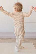 Jamie Kay Organic Cotton Modal Long Sleeve Top - Narrow Stripe Baker/Cloud