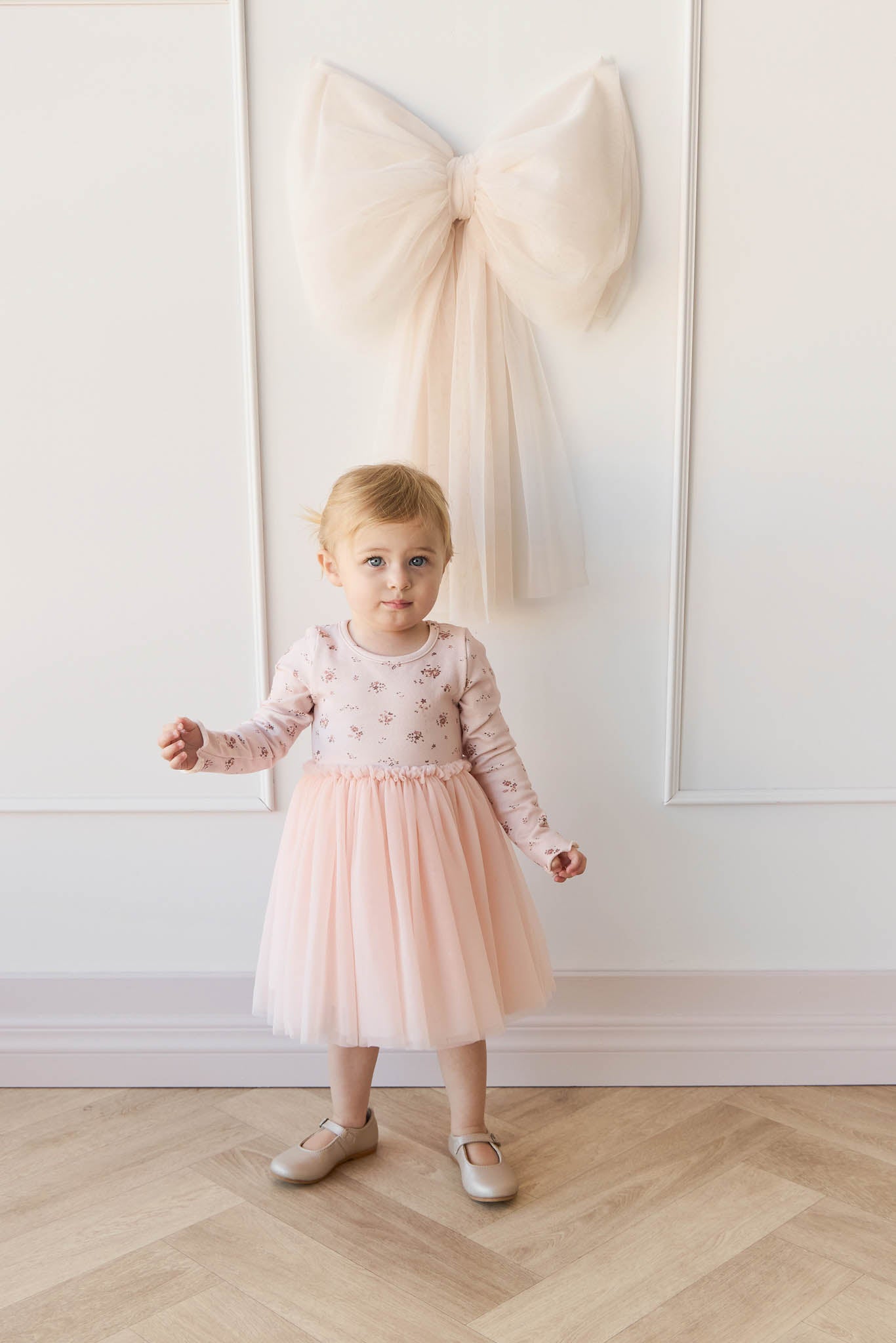 Jamie Kay Anna Tulle Dress - Petite Fleur Soft Peony