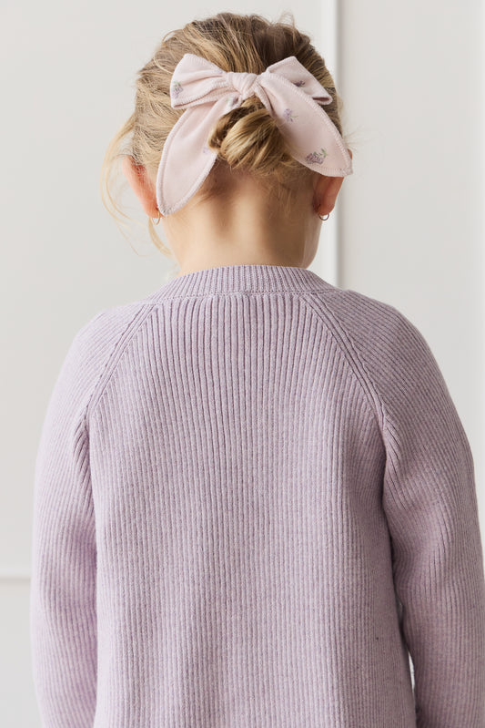 Jamie Kay  Organic Cotton Bow - Meredith Violet