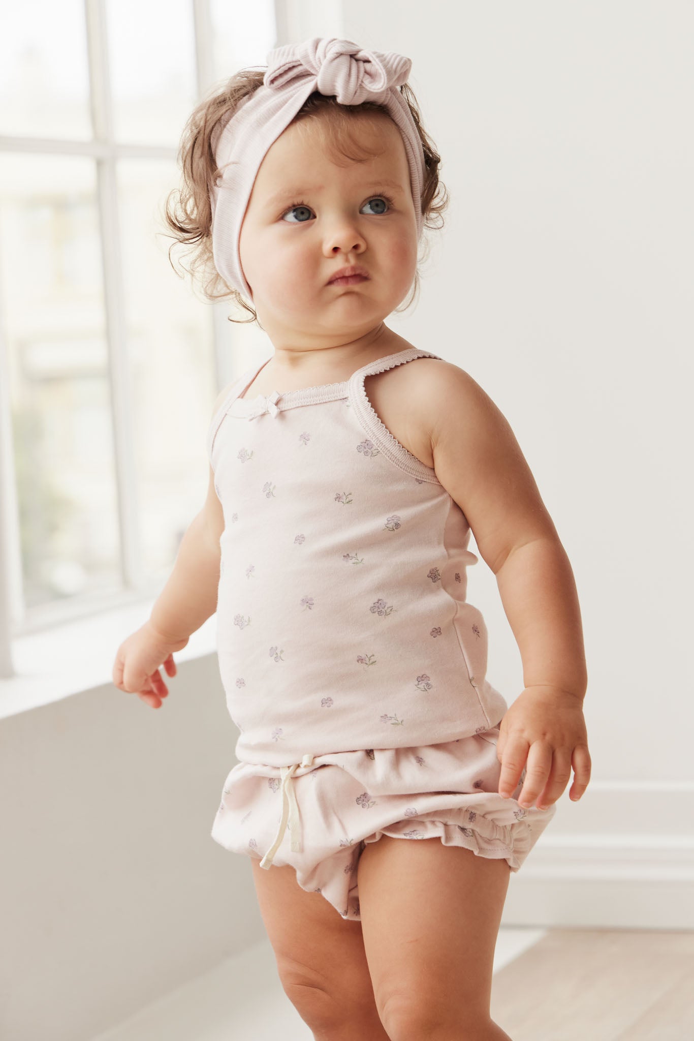 Jamie Kay -  Organic Cotton Singlet - Meredith Violet