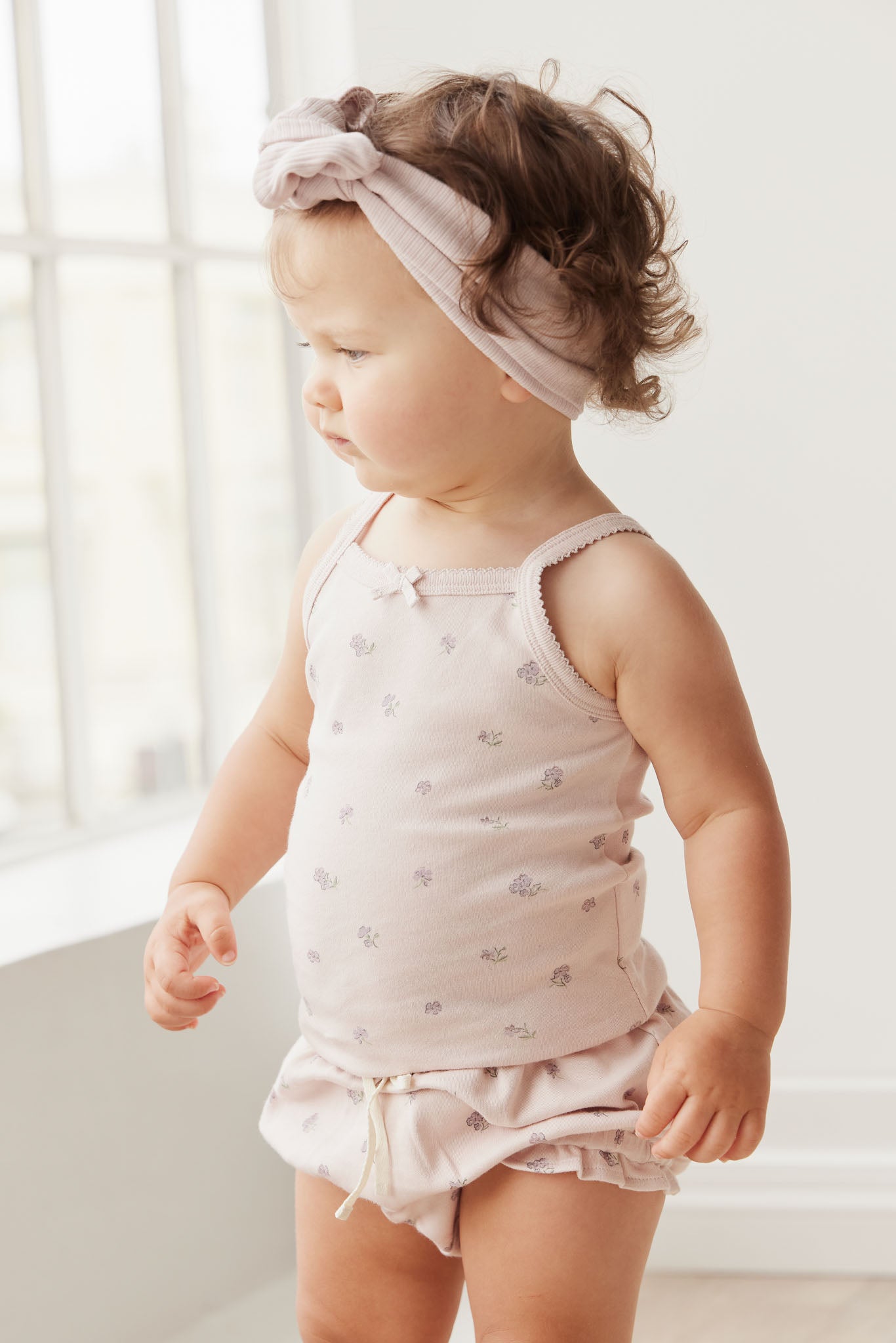 Jamie Kay -  Organic Cotton Singlet - Meredith Violet