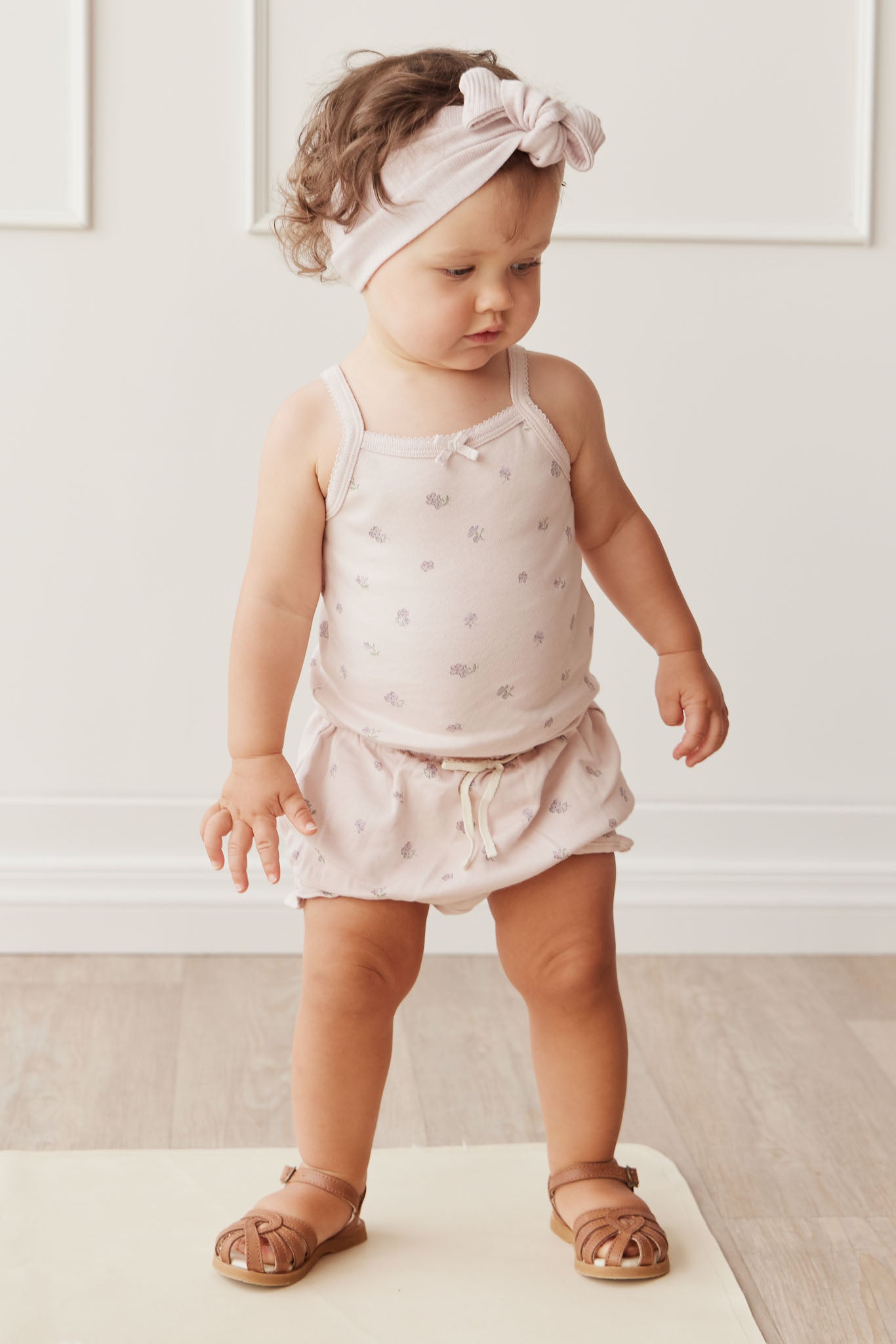 Jamie Kay -  Organic Cotton Singlet - Meredith Violet