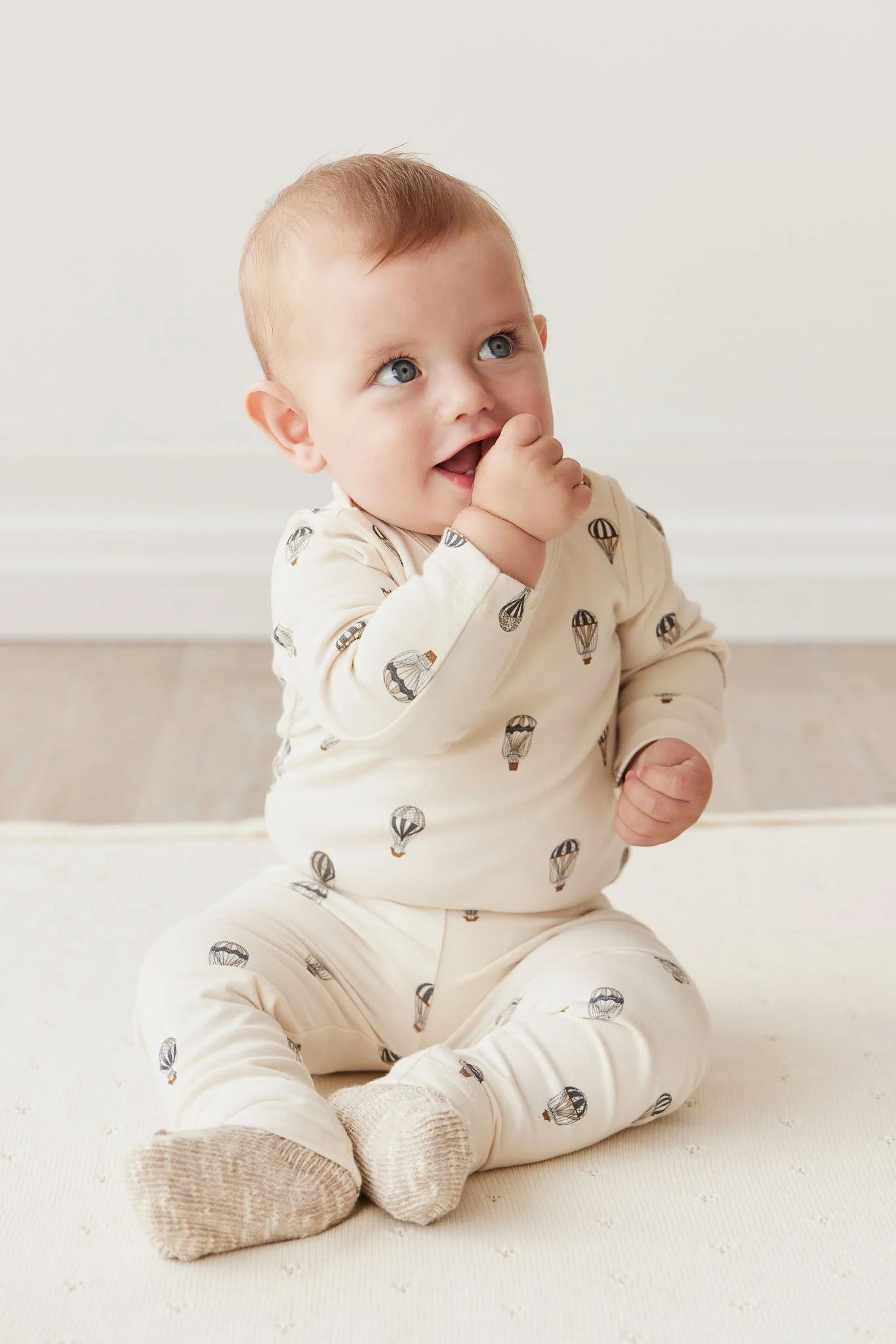 Jamie Kay - Organic Cotton Fernley Bodysuit - Montgolfiere Cloud