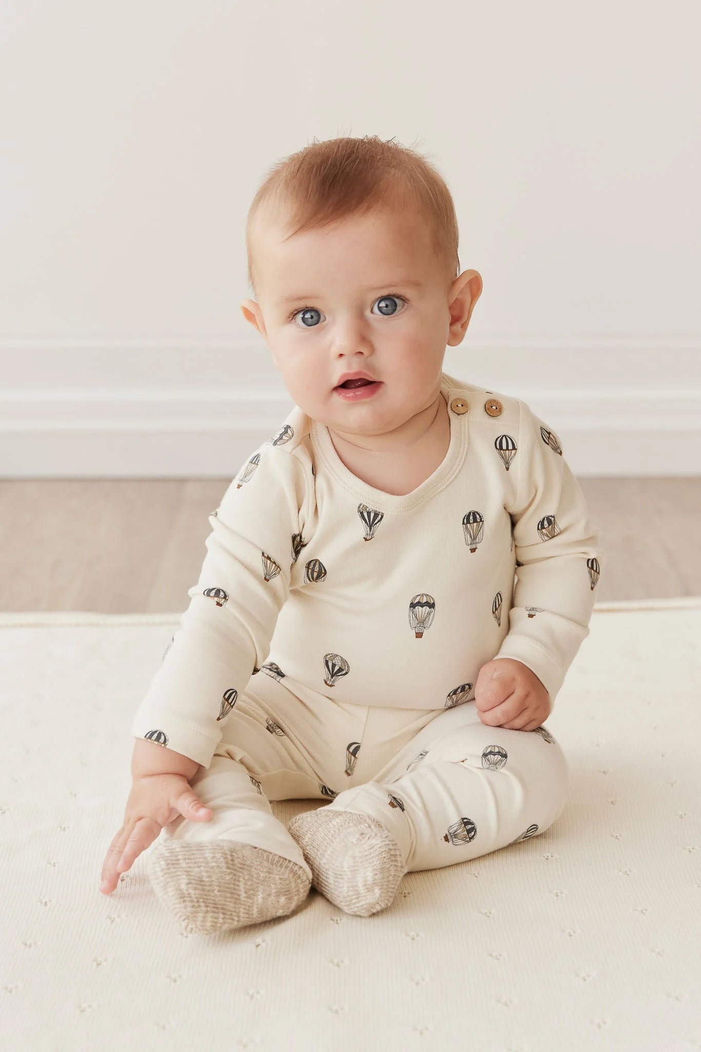 Jamie Kay - Organic Cotton Fernley Bodysuit - Montgolfiere Cloud