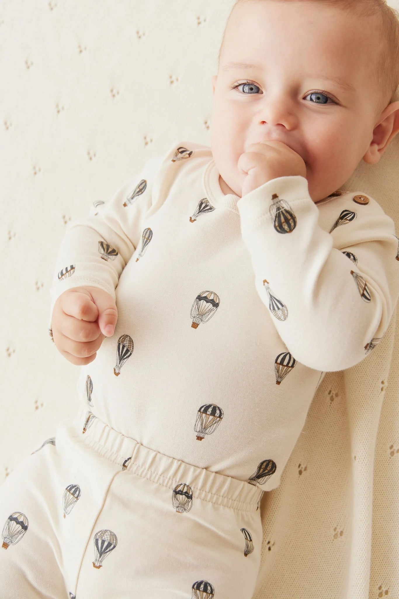 Jamie Kay - Organic Cotton Fernley Bodysuit - Montgolfiere Cloud