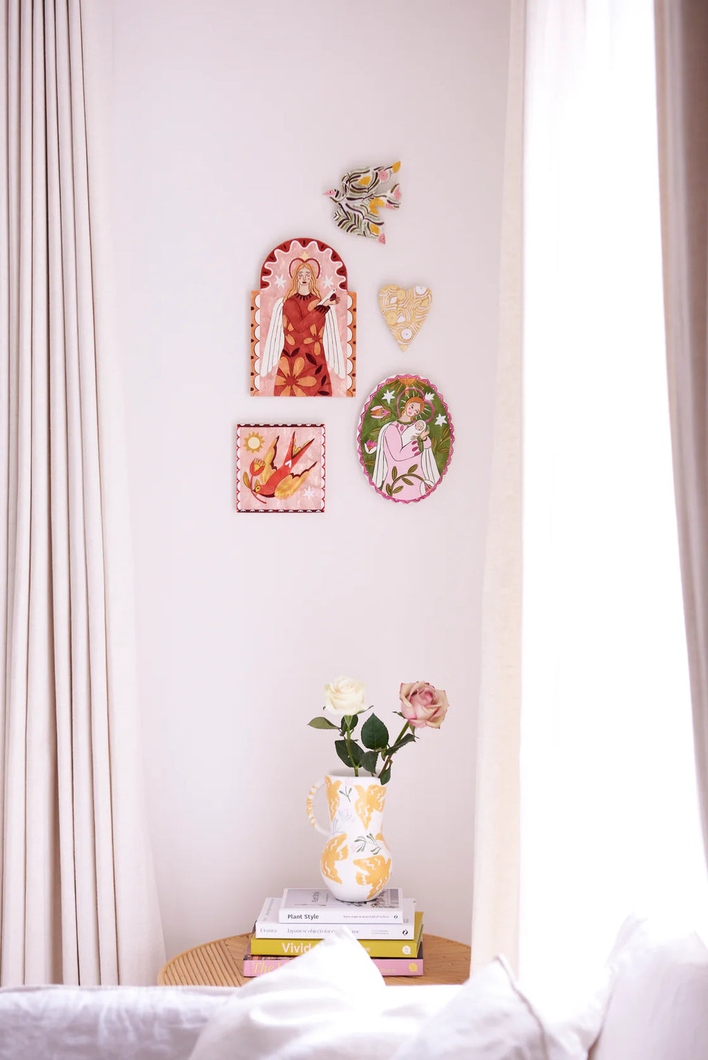 Jones & Co Gardienne Bebe Green Wall Art