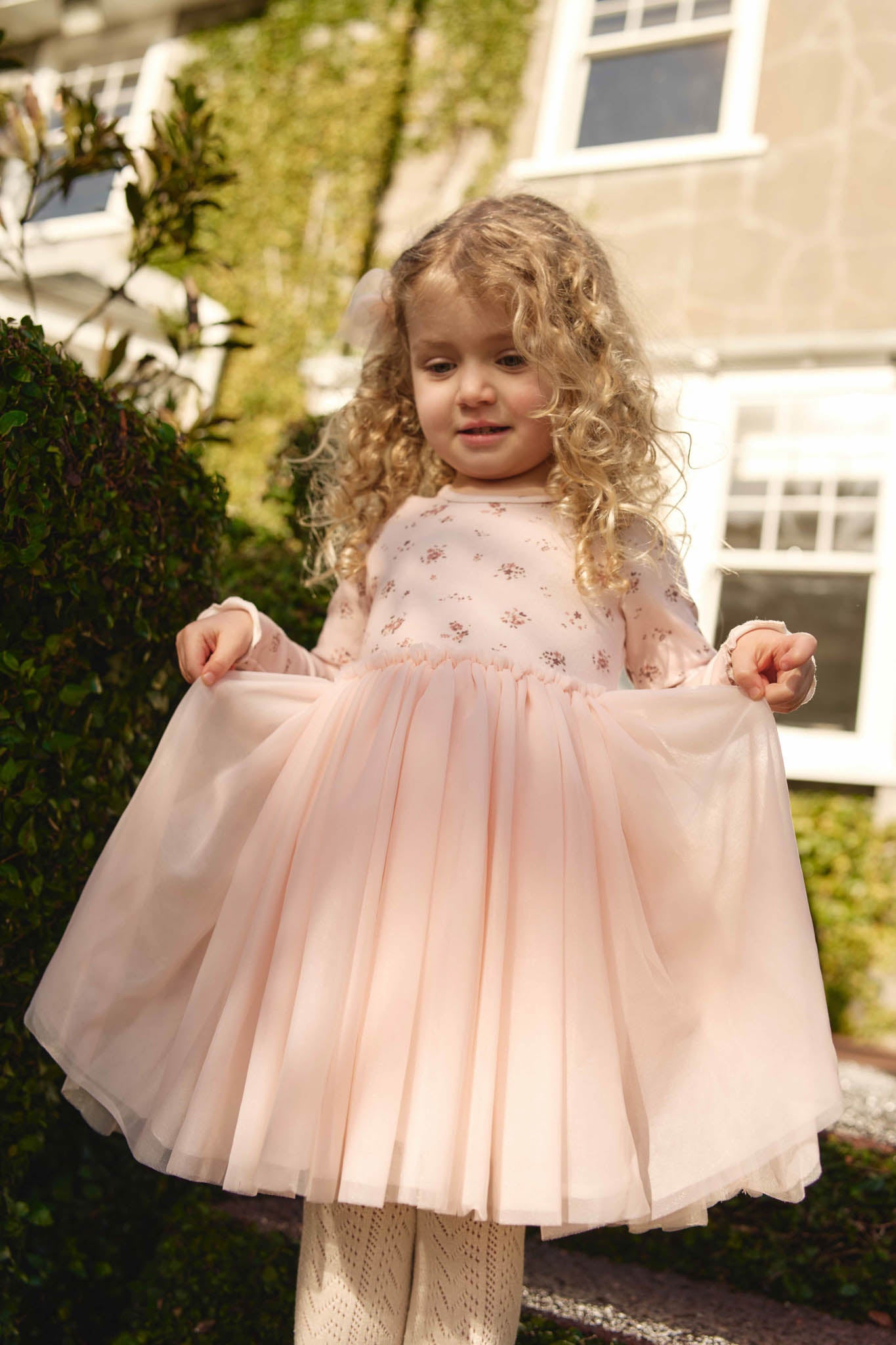 Jamie Kay Anna Tulle Dress - Petite Fleur Soft Peony