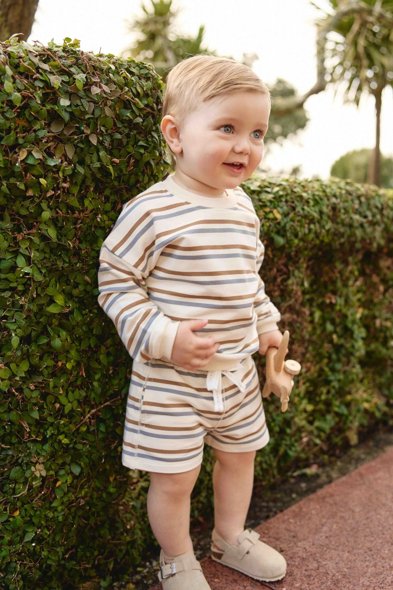 Jamie Kay Organic Cotton Jalen Short - Hudson Stripe Tiger