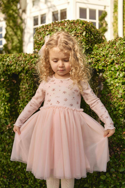 Jamie Kay Anna Tulle Dress - Petite Fleur Soft Peony