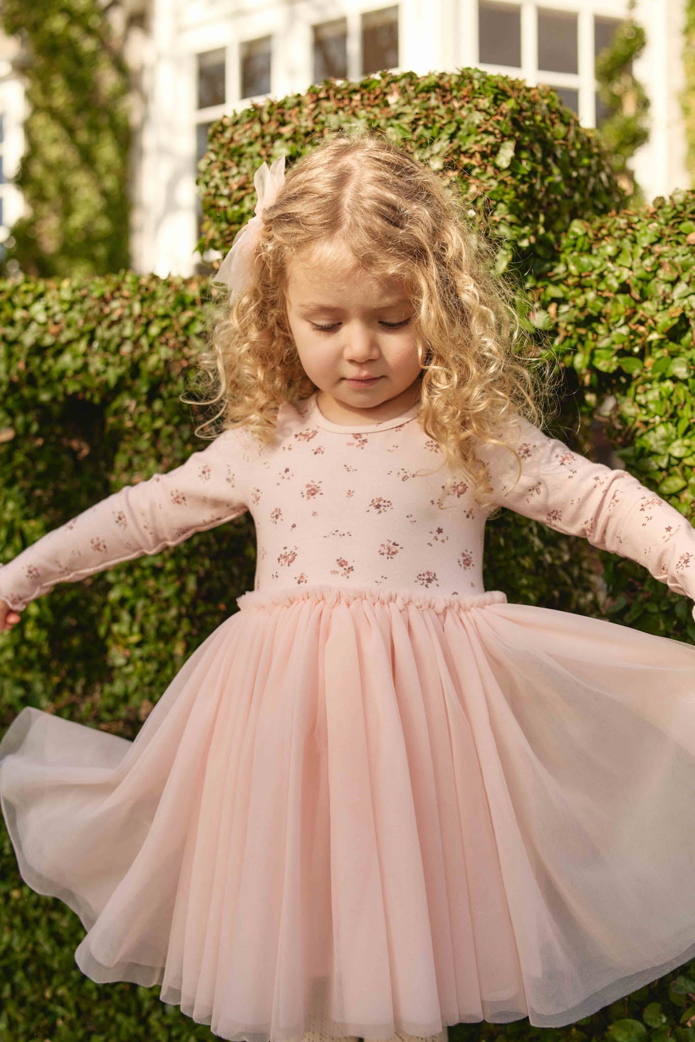 Jamie Kay Anna Tulle Dress - Petite Fleur Soft Peony