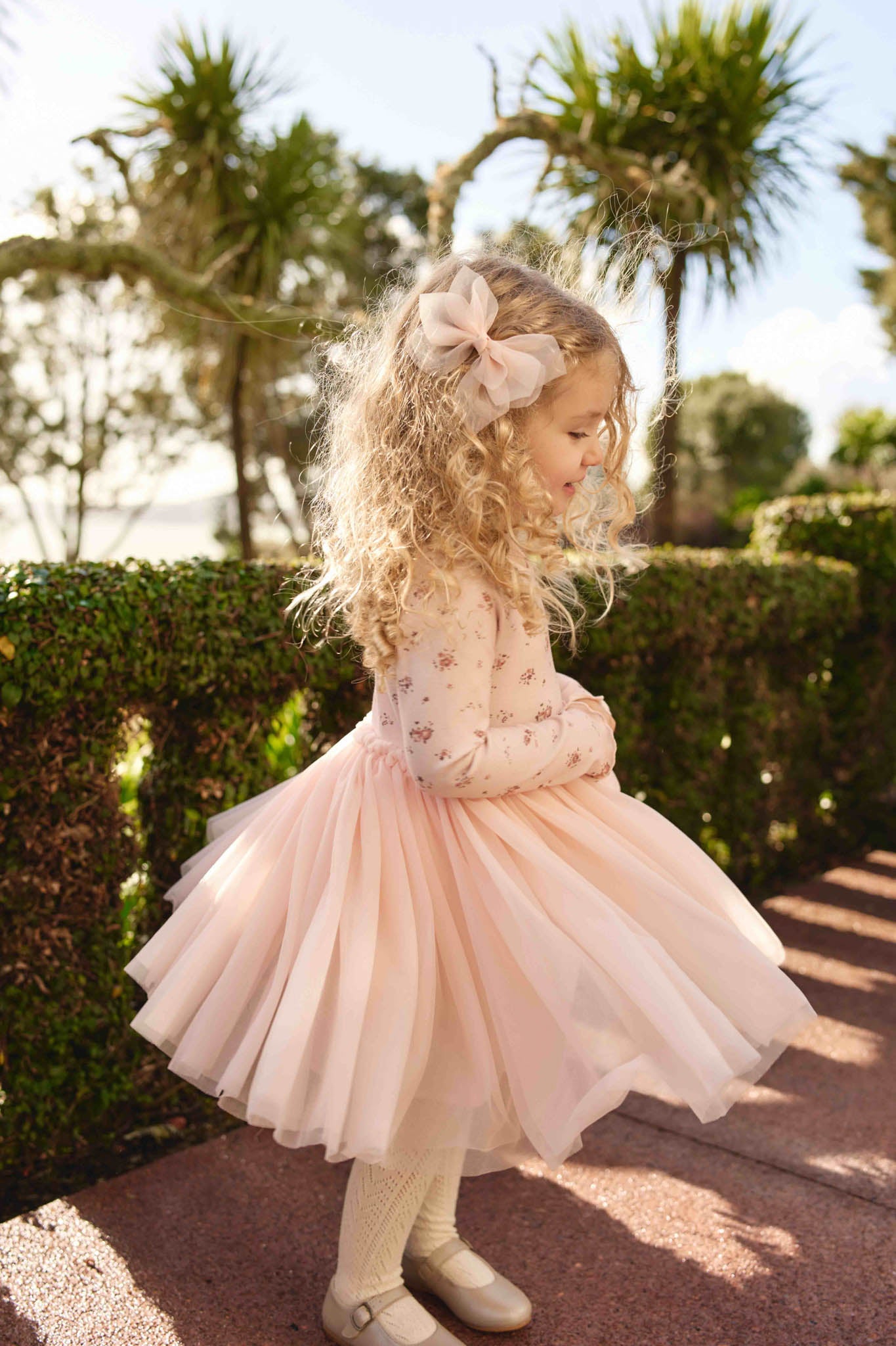 Jamie Kay Anna Tulle Dress - Petite Fleur Soft Peony