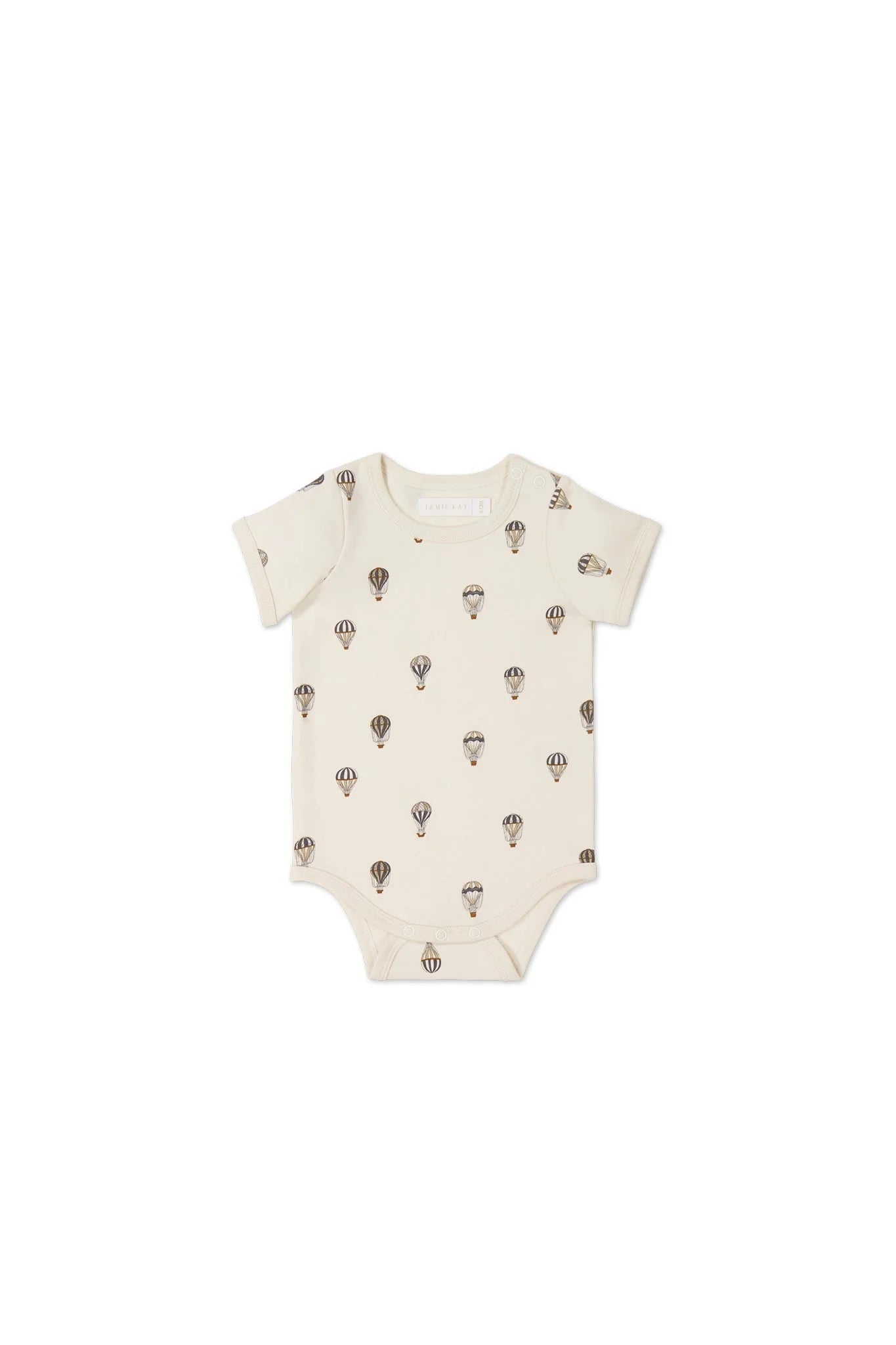 Jamie Kay - Organic Cotton Hudson Short Sleeve Bodysuit Montgolfiere Cloud