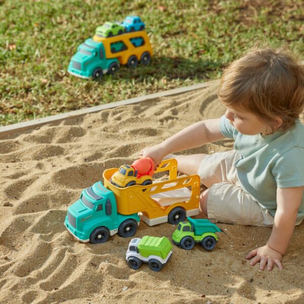 Jiggle & Giggle Bioplastic Vehicle Carrier- Assorted