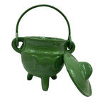 Cast Iron Cauldron Triple Moon with Lid - Assorted