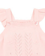 Bebe Organic Pink Bobble Knot Bodysuit
