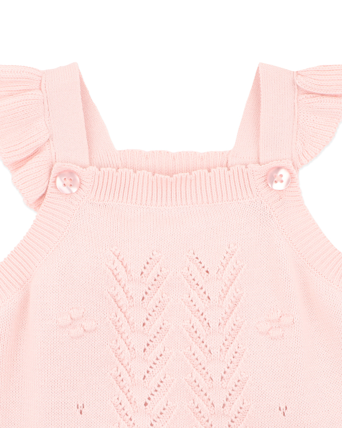 Bebe Organic Pink Bobble Knot Bodysuit