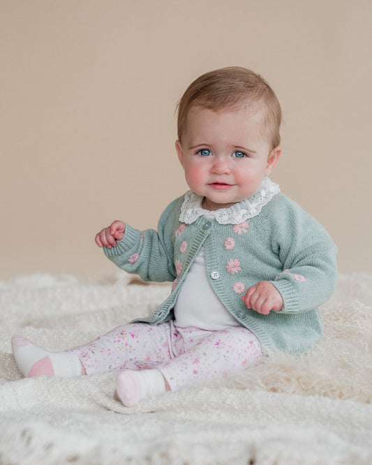 Bebe Molly Cardigan with Hand Embroidery