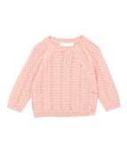 Bebe Gemma Organic Pointelle Knitted Jumper