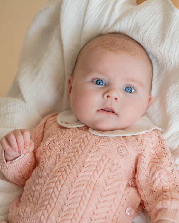 Bebe Gemma Organic Pointelle Knitted Jumper