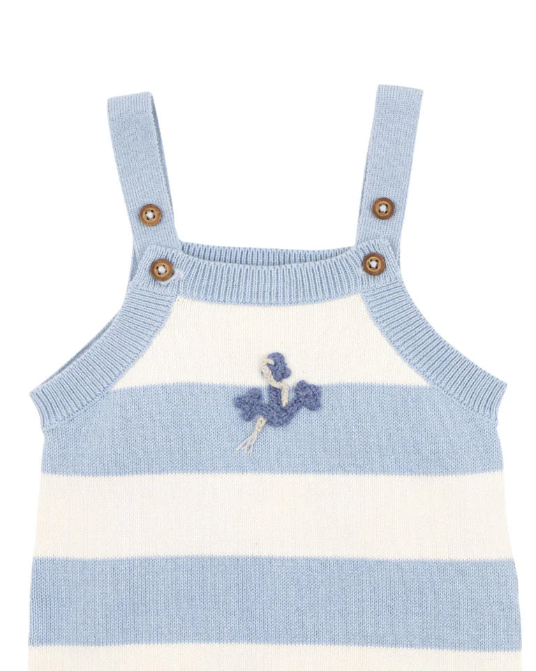 Bebe Axel Organic Stripe Knitted Bodysuit