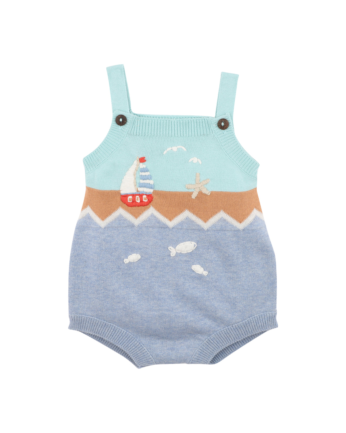 Bebe Max Organic Hand Embroidered Knitted Bodysuit