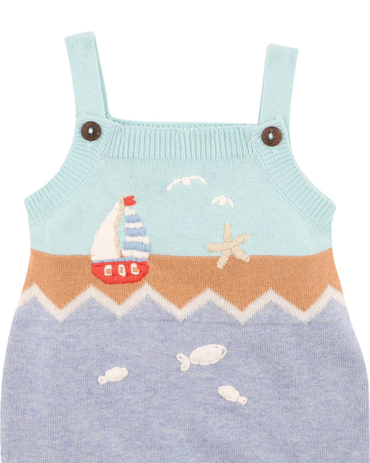 Bebe Max Organic Hand Embroidered Knitted Bodysuit
