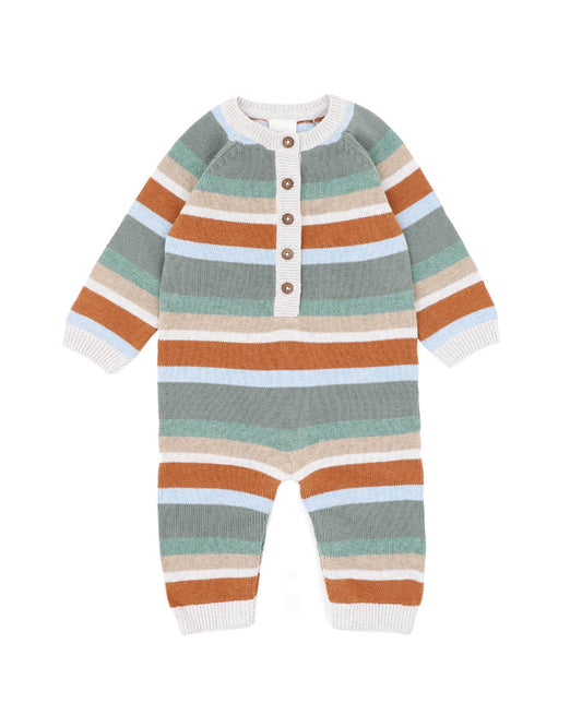 Bebe Mateo Stripe Knitted Romper