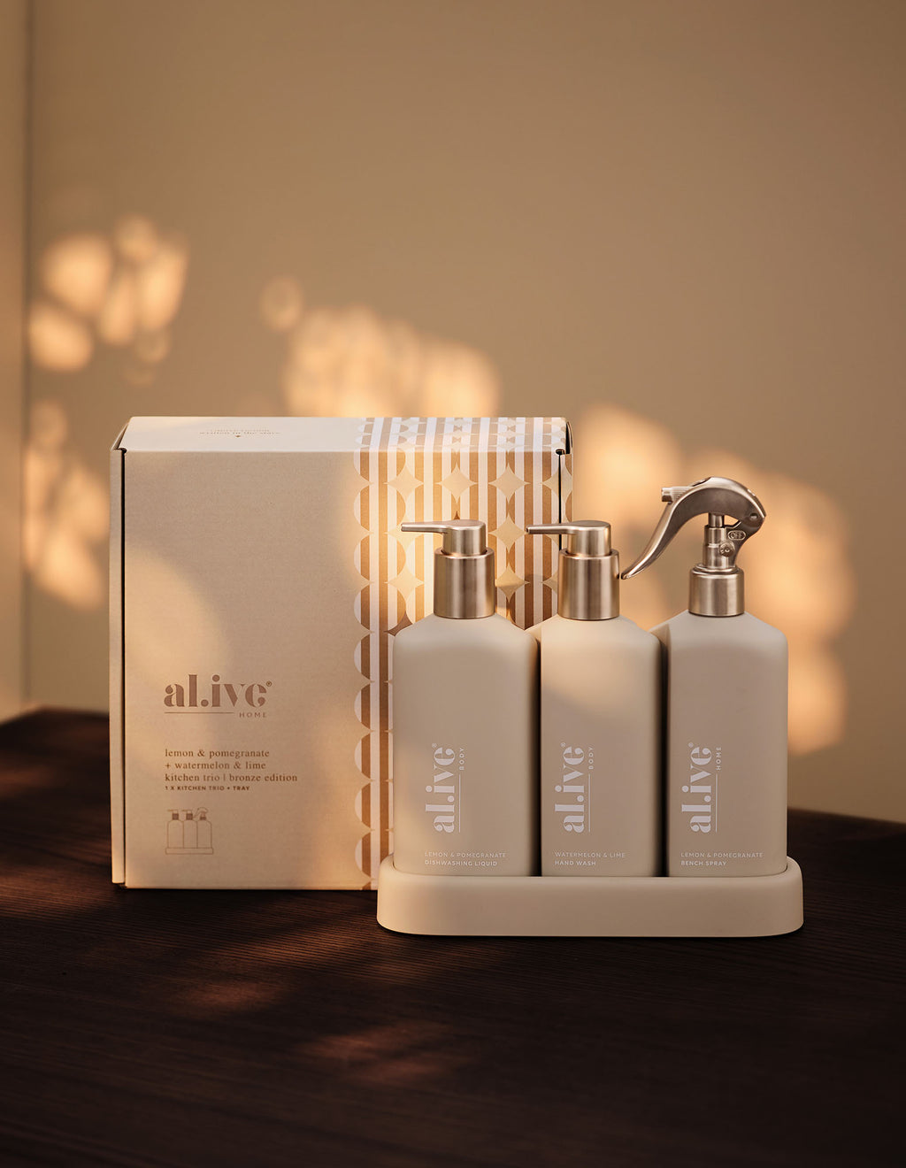 Al.ive Body Stone Kitchen Trio Bronze Edition: Lemon & Pomegranate + Watermelon & Lime