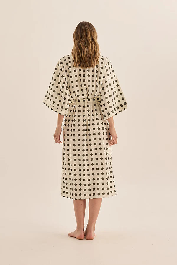 Gingerlilly - Lana Olive Spot Robe