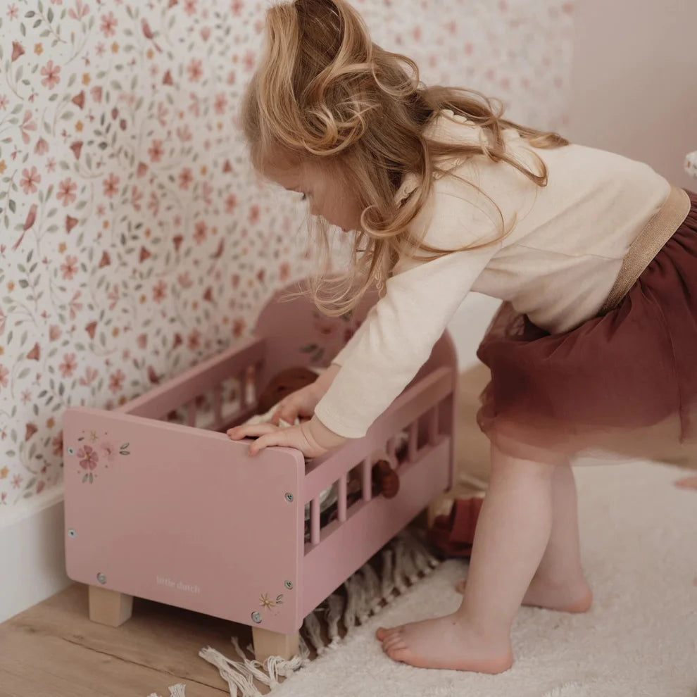 Little Dutch Doll Bed with Textiles
