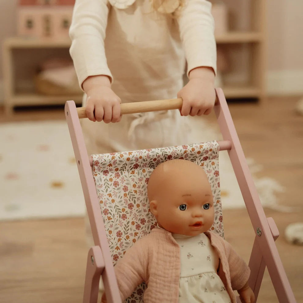 Little Dutch Wooden Doll Stroller