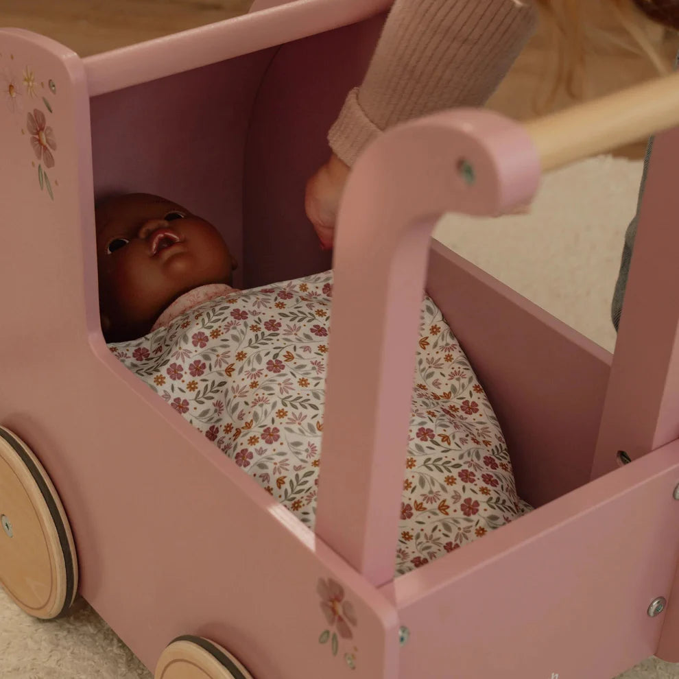 Little Dutch Wooden Doll Pram