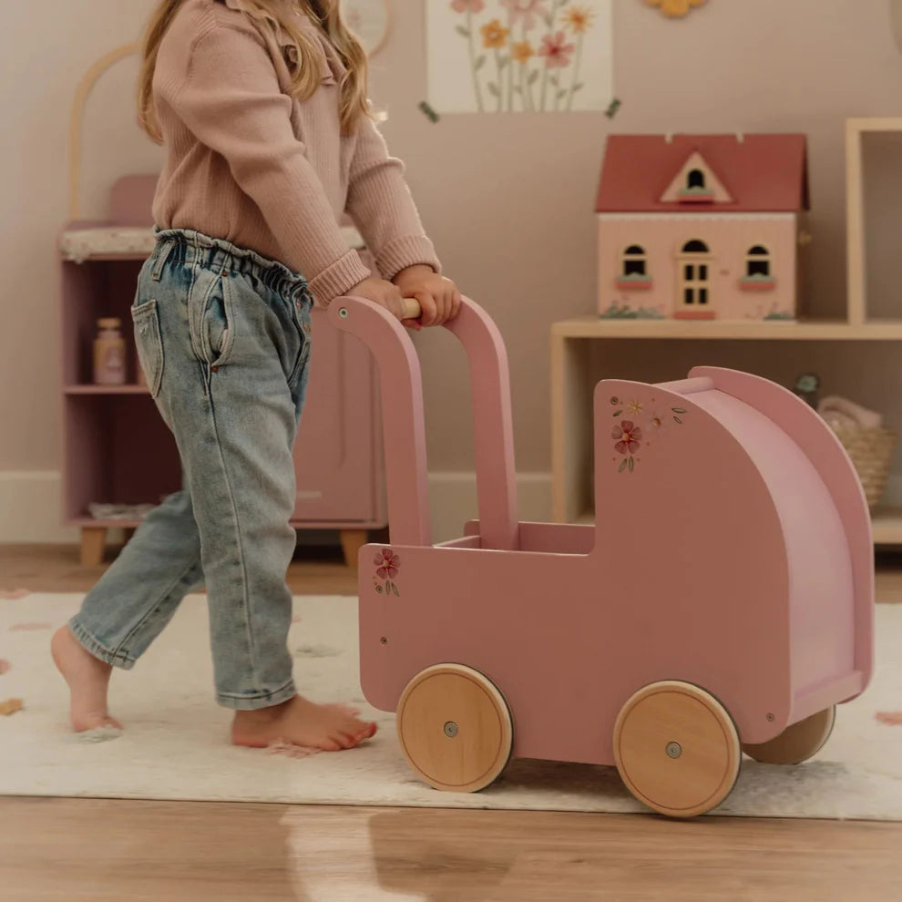Little Dutch Wooden Doll Pram