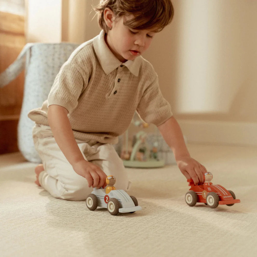 Little Dutch Wooden Pullback Race Cars