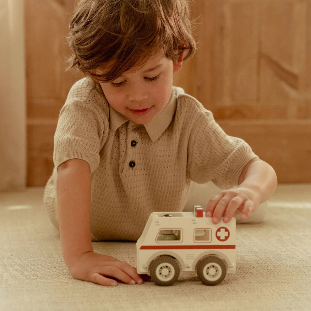 Little Dutch Wooden Ambulance