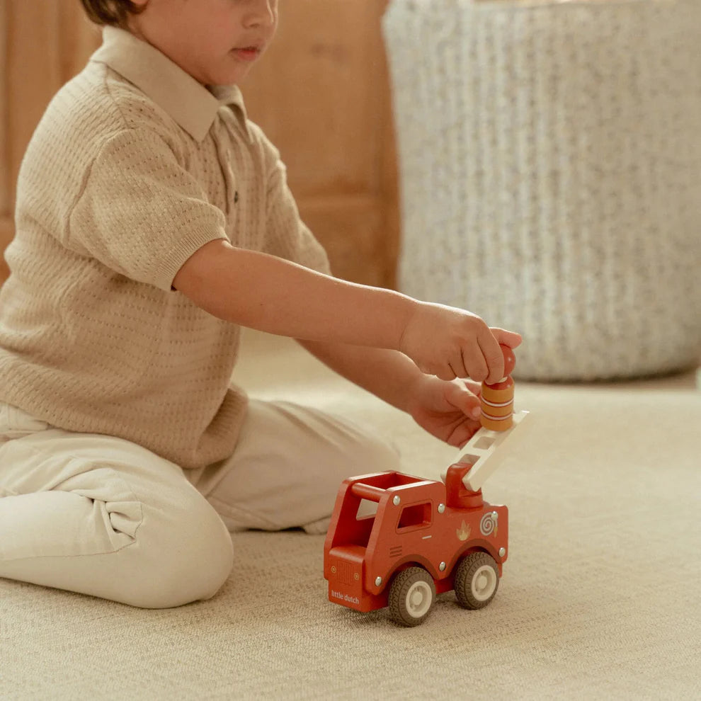 Little Dutch Wooden Fire Truck