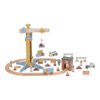 Little Dutch Wooden Crane and Train Track Set