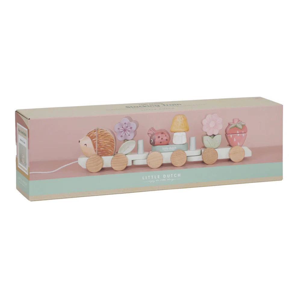 Little Dutch Wooden Stacking Train Hedgehog