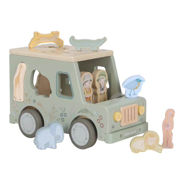Little Dutch - Safar Friends Shape Sorter Safari Car