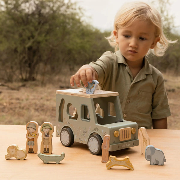 Little Dutch Safari Friends Shape Sorter Safari Car