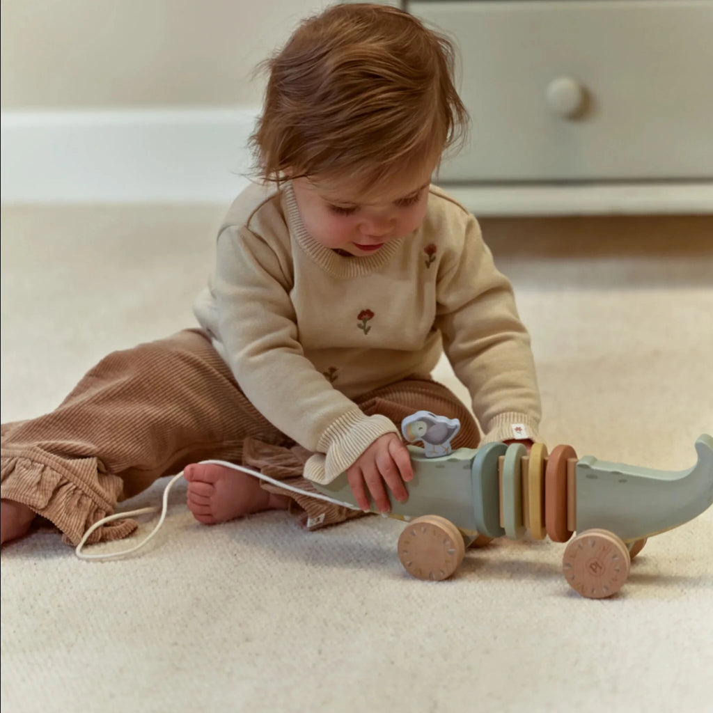 Little Dutch - Safari Friends Wooden Pull Animal
