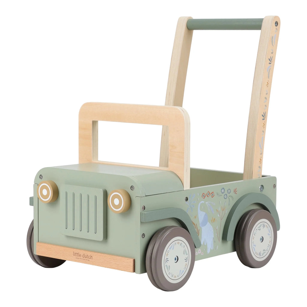 Little Dutch - Safari Friends Wooden Pull Car