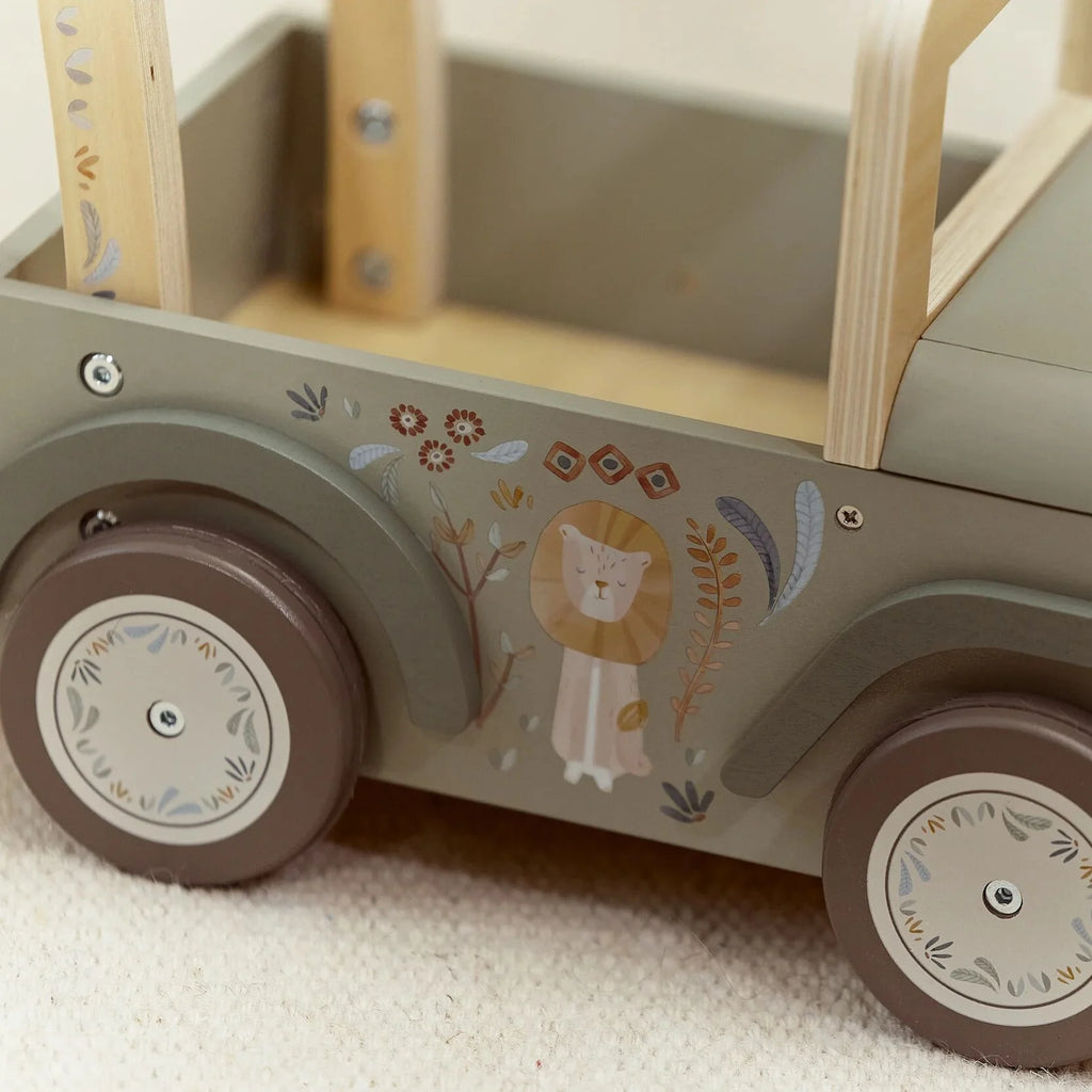 Little Dutch - Safari Friends Wooden Pull Car