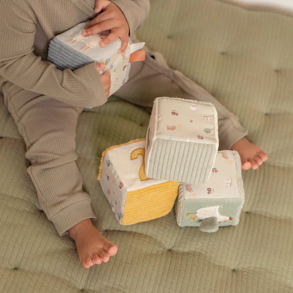 Little Dutch Soft Cubes Set - Little Farm Regular