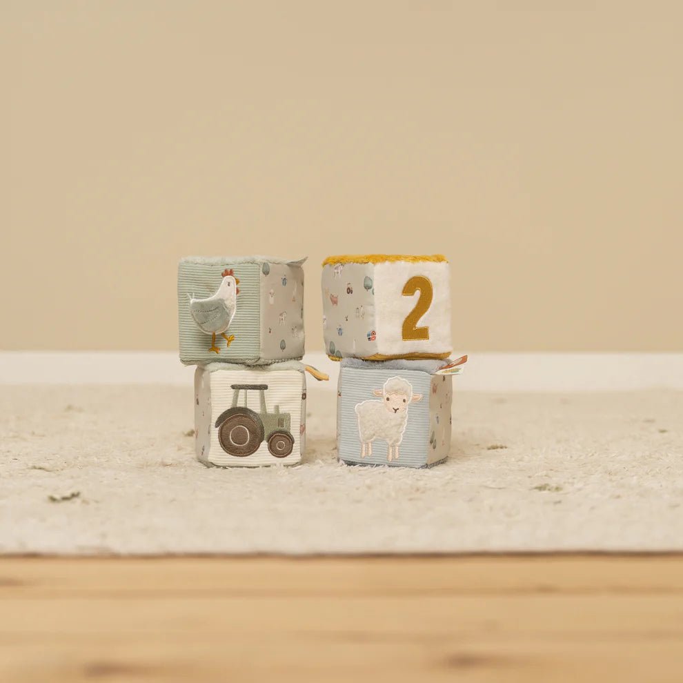 Little Dutch Soft Cubes Set - Little Farm Regular