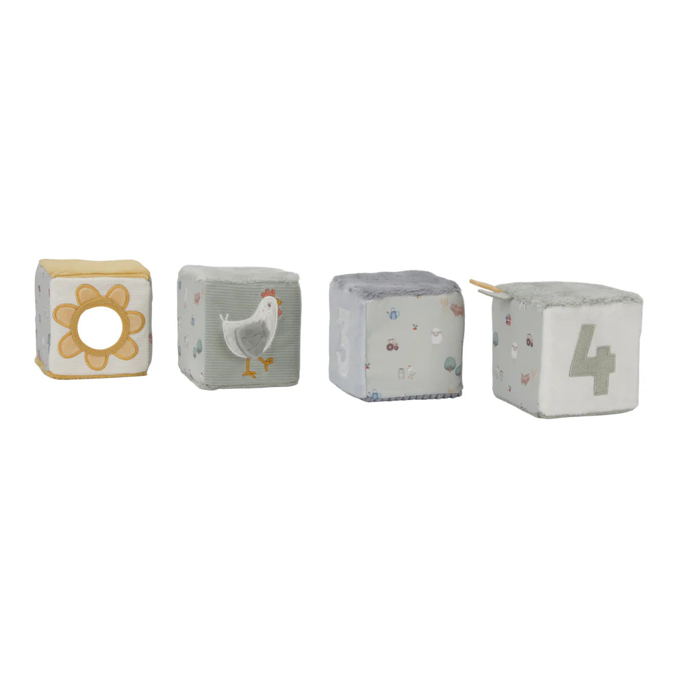 Little Dutch Soft Cubes Set - Little Farm Regular