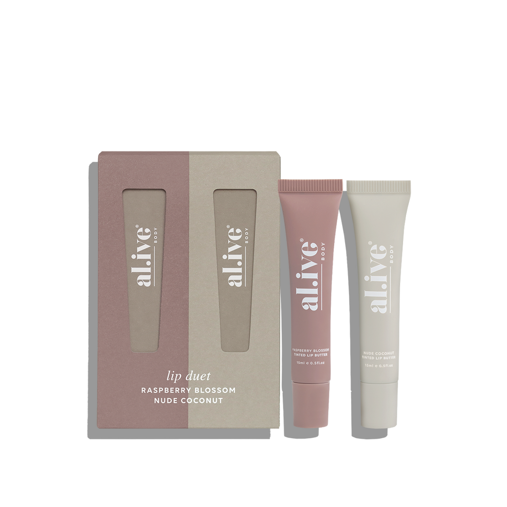 Al.ive Body Lip Duet - Raspberry Blossom & Nude Coconut