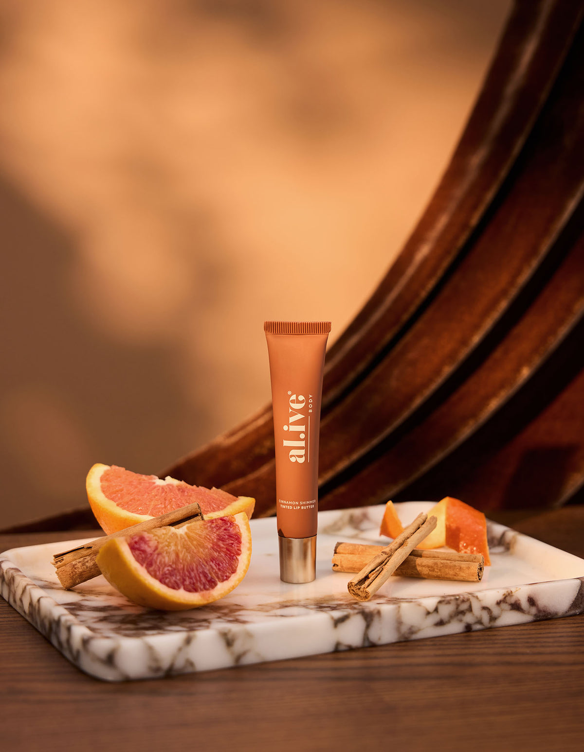 Al.ive Body Cinnamon & Citrus Tinted Lip Butter